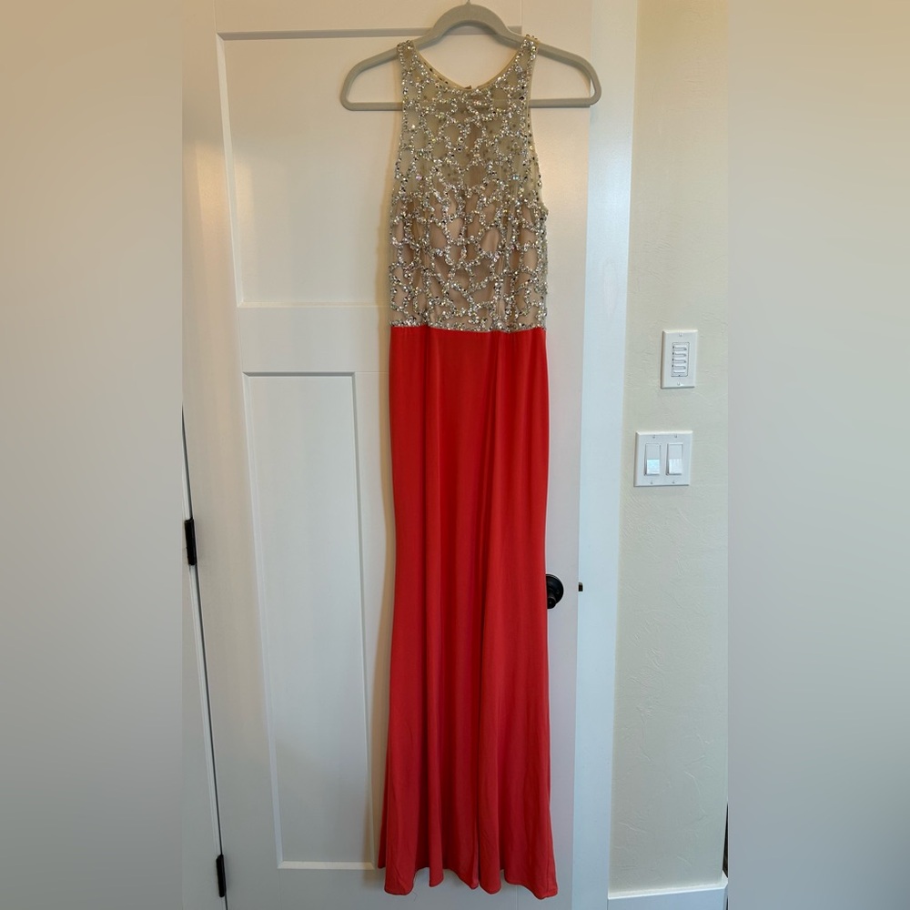 Dancing Queen hot pink prom or formal dress, size small (fits like a size 4)